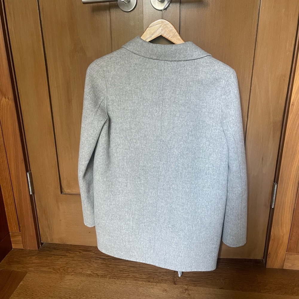 Open Front Coat In Double-Face Wool-Cashmere - image 2